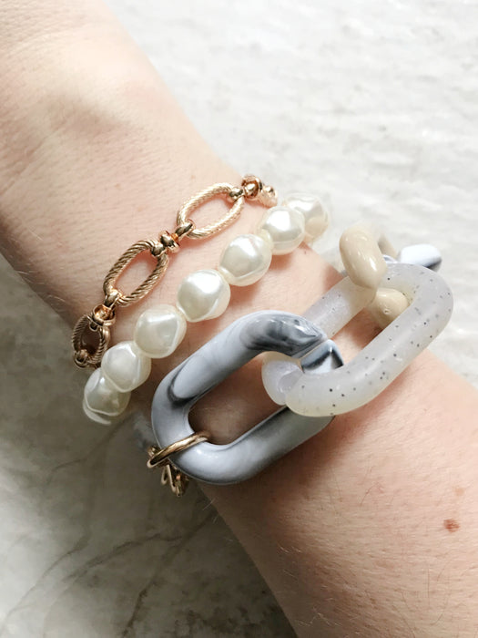 Chunky Square Link Bracelet – Loni Paul Jewelry